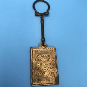 Original 1962 Raduno Rally key fob - Lake Como, Italy